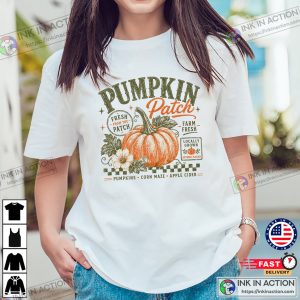 Retro Pumpkin Patch, 1st day of fall Vibes Shirt 2 InkInAction.com