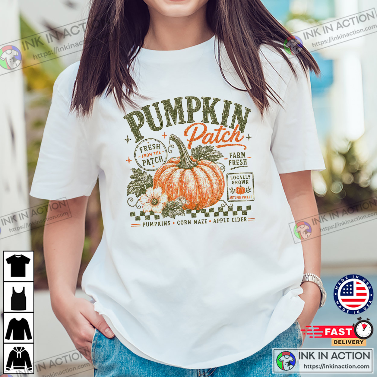 Retro Pumpkin Patch, 1st Day Of Fall Vibes Shirt Retro Pumpkin Patch, 1st Day Of Fall Vibes Shirt