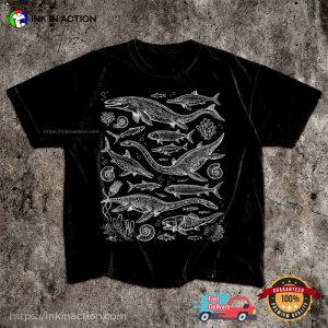 Sea Dinos Wildlife Shirt Creatures Illustrations 4 InkInAction.com