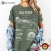 Sea Otter Enhydra Lutris Biology Comfort Colors Shirt