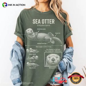 Sea Otter Enhydra Lutris Biology Comfort Colors Shirt