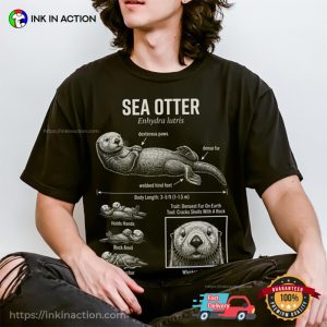 Sea Otter Enhydra Lutris Biology Comfort Colors Shirt