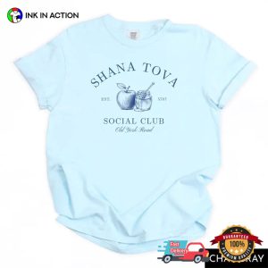 Shana Tova Social Club, Personalized Rosh Hashanah Jewish Comfort Colors Shirt