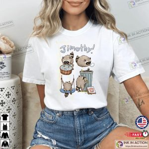 Short King Jimothy Raccoon Meme Tee 2 InkInAction.com