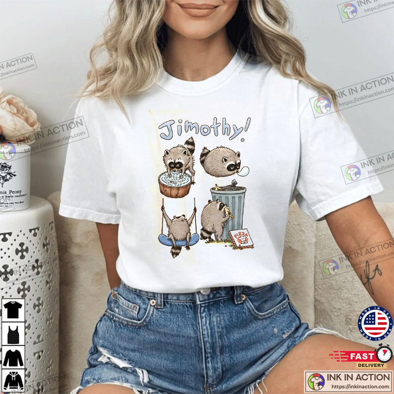 Short King Jimothy Raccoon Meme Tee Short King Jimothy Raccoon Meme Tee