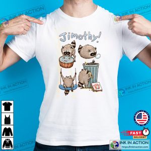 Short King Jimothy Raccoon Meme Tee