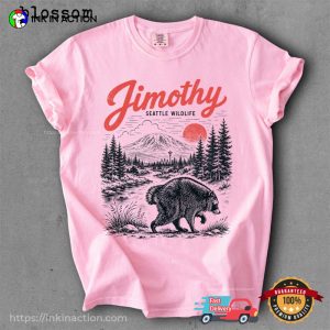 Short King Jimothy Raccoon Seattle Wildlife Comfort Colors Tee