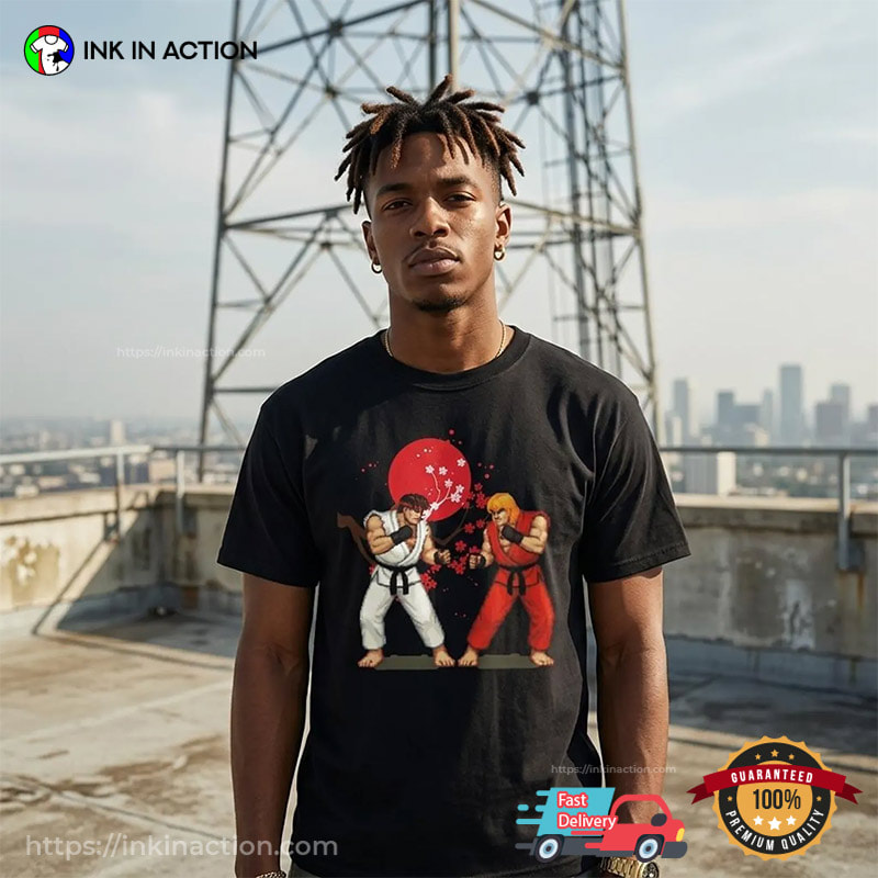 Street Fighter Ken Vs Ryu Pixel Shirt Street Fighter Ken Vs Ryu Pixel Shirt