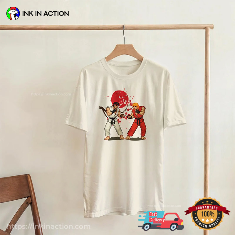 Street Fighter Ken Vs Ryu Pixel Shirt Street Fighter Ken Vs Ryu Pixel Shirt