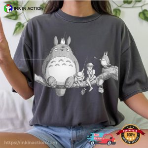 Studio Ghibli My Neighbor Totoro Art Gifts Comfort Colors Shirt 3 InkInAction.com