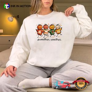 Sweater Weather, Pumpkin Sweater Fall Vibes Tee