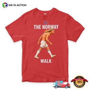 The Norway Walk Funny Erling Haaland Meme Shirt 2 InkInAction.com