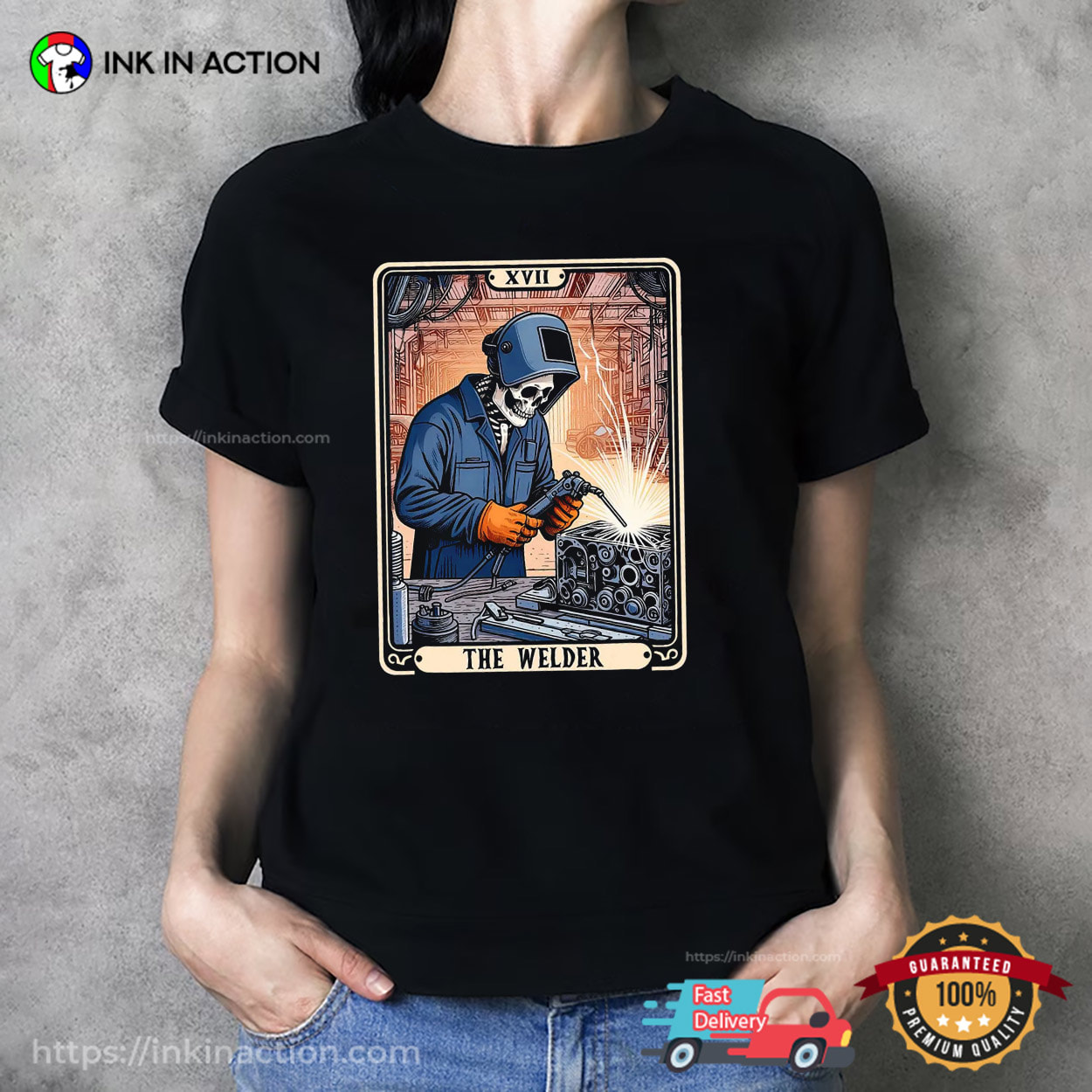 The Welder Tarot Card Funny Welding Shirts The Welder Tarot Card Funny Welding Shirts