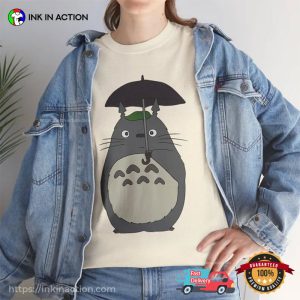 Totoro Umbrella Scene Studio Ghibli Anime Tee Totoro Umbrella Scene Studio Ghibli Anime Tee