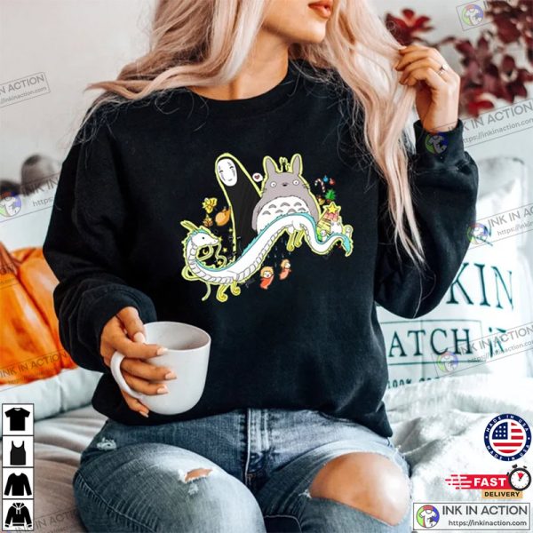 Totoro and Friends Shirt Studio Ghibli Shirt Totoro Shirt Studio Ghibli Fans Shirt Totoro Sweatshirt 1 600x600