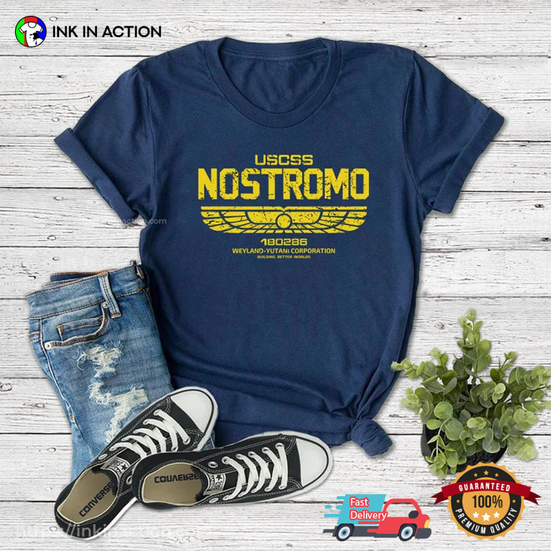 USCSS Nostromo Retro Sci-fi Alien Movie Tee USCSS Nostromo Retro Sci-fi Alien Movie Tee
