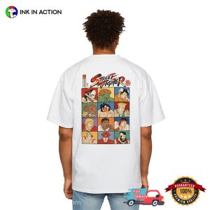 Ukiyo-e Street Fighter, Retro Arcade Fighter 2-sided Shirt
