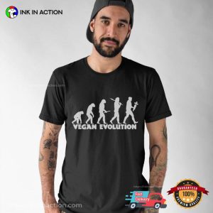 Vegan Evolution Funny Vegetarian Day Gifts Tee