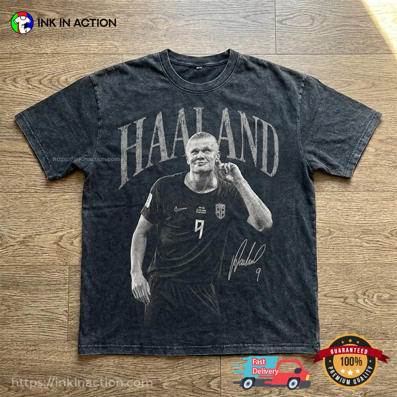 Vintage Erling Haaland Norway Signature Comfort Colors Shirt Vintage Erling Haaland Norway Signature Comfort Colors Shirt