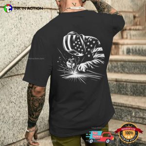 Welding Welder American Flag Patriotic Tee 1 InkInAction.com