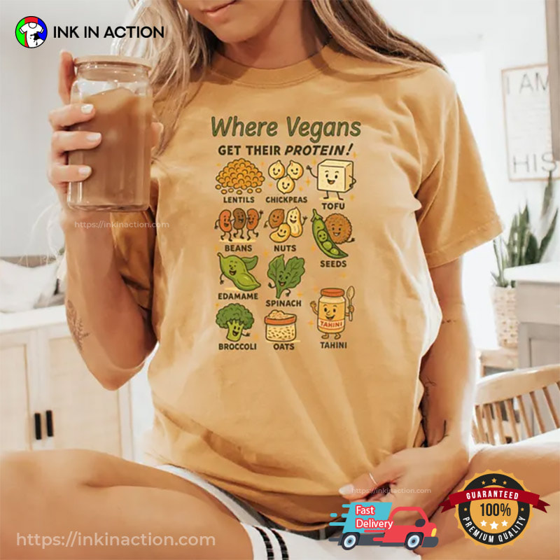 Where Vegans Get Their Protein, Herbivore Vegan Gifts Comfort Colors Shirt Where Vegans Get Their Protein, Herbivore Vegan Gifts Comfort Colors Shirt