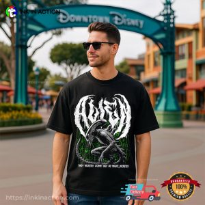 Xenomorph Alien Movie, They Mostly Come Out At Night Sci fi Tee 3 InkInAction.com