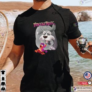 fraggle rock dog Chasing Muppet Cartoon Tee 3 InkInAction.com