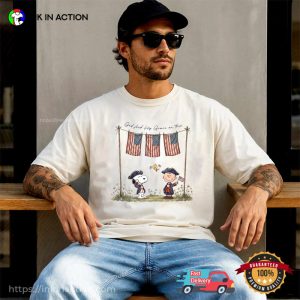 god shed his grace on thee Patriotic Snoopy America 250 Years Comfort Colors Shirt 3 InkInAction.com