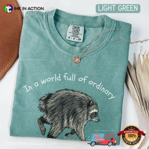 Be a Jimothy, Short Raccoon Jimothy Meme Inspirational Comfort Colors Shirt 2 InkInAction.com