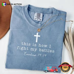 Bible Verse Breast Cancer Warrior Gifts Comfort Colors Shirt