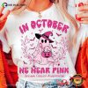 Breast Cancer Awareness Pink Ribbon Halloween Support Shirt