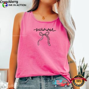 Breast Cancer Survivor Custom Pink Ribbon Outfit Comfort Colors Shirt Breast Cancer Survivor Custom Pink Ribbon Outfit Comfort Colors Shirt