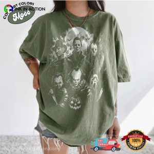 Classic Halloween Horror Characters Comfort Colors Shirt 2 InkInAction.com