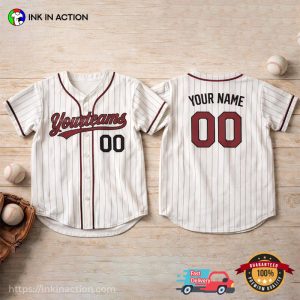 Classic Pinstripe Custom Baseball Jersey​