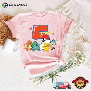 Classic Pokemon Custom Pokemon Birthday Shirt
