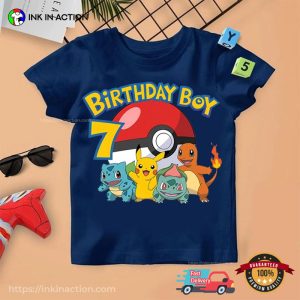 Custom Birthday Boy Pokemon Shirts​