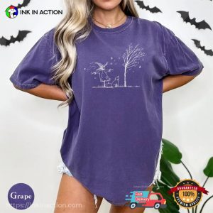 Fall Halloween Scarecrow And Dog Comfort Colors Shirt