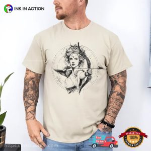 Feminist Artemis Greek goddess power Comfort Colors Shirt 2 InkInAction.com