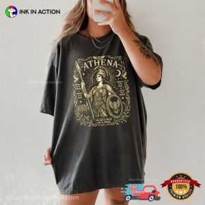 Feminist Athena Greek goddess power Comfort Colors Shirt 2 InkInAction.com