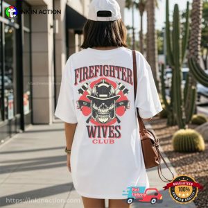 Firefighter Wives Club Cool Firefighter Gifts Comfort Colors Shirt InkInAction.com