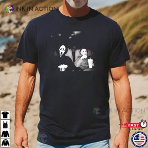 Funny Halloween Ghostface and Michael Myers Meme Shirt 3 InkInAction.com