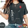 Funny Halloween Skeleton Red Balloon Comfort Colors Shirt