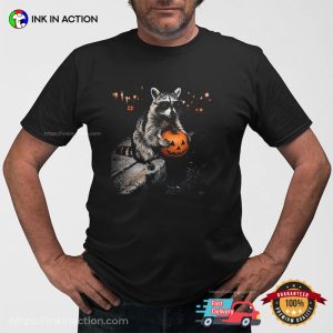 Halloween Raccoon Pumpkin Shirt 1 InkInAction.com