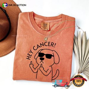 Hey Cancer Fuck You, Cancer Warrior Dog Comfort Colors Shirt