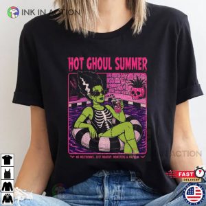 Hot Ghoul Summer, Spooky Girl Summerween Shirt 2 InkInAction.com
