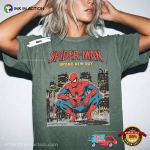 Marvel Spider-Man Brand New Day Comics Retro Comfort Colors Shirt