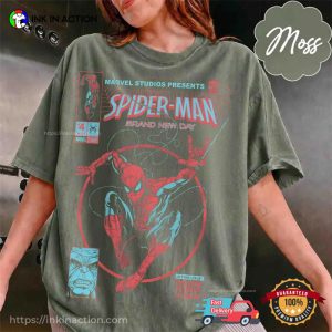 Marvel Studios Spider Man Brand New Day Comics Style Comfort Colors Shirt 2 InkInAction.com