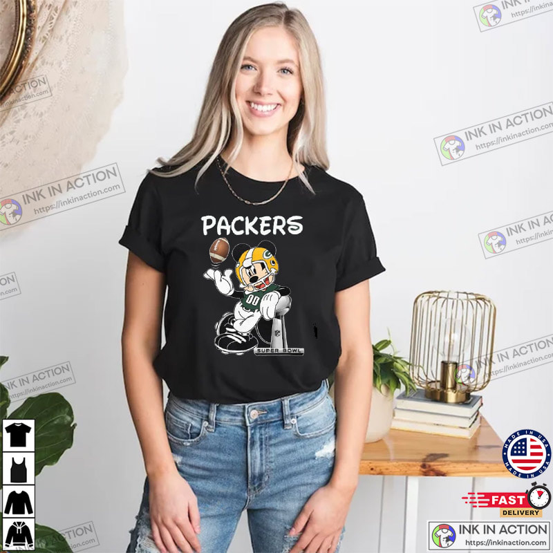 Mickey Mouse Green Bay Packers Super Bowl Shirt Mickey Mouse Green Bay Packers Super Bowl Shirt