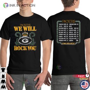 NFL Green Bay Packers 2026 Season Dates Shirt