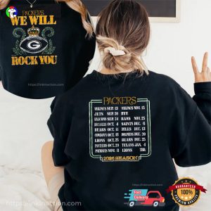 NFL Green Bay Packers 2026 Season Dates Shirt